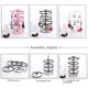 thumbnail image 4 of Mnsun Soporte para Pendientes de 4 Niveles Diseño de Carrusel Metal Ruedas giratorias de 4 Niveles Estante para Pendientes para Almacenamiento de Joyas, 4 of 5