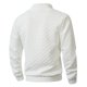 thumbnail image 5 of Ceisia Men's Regular-Fit Stand-Collar Half-Zip Checkered Texture Hoodless Sweatshirt Gift, 5 of 8
