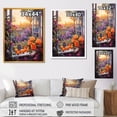 thumbnail image 4 of Designart "Sunset Florals through Italian Windows III" Floral Framed Wall Art - Traditional Orange Window Bedroom Framed Canvas Wall Art, 4 of 6