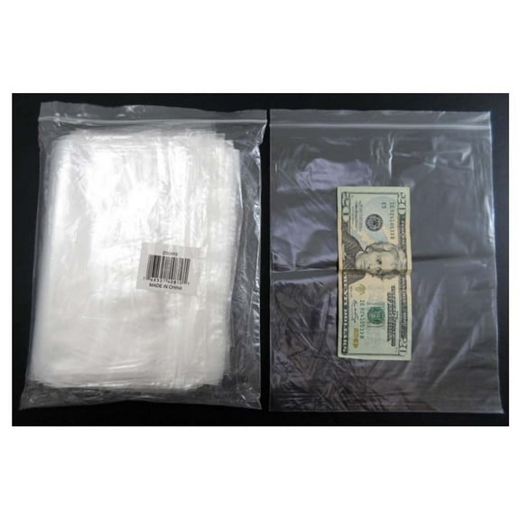 HAWK 1000 Count Clear Plastic Resealable Bags | 12" x 15" (30.5 cm x 38.1 cm) | Durable 2.5 mil Thickness | Multipurpose & Reusable | Organize & Protect Essentials