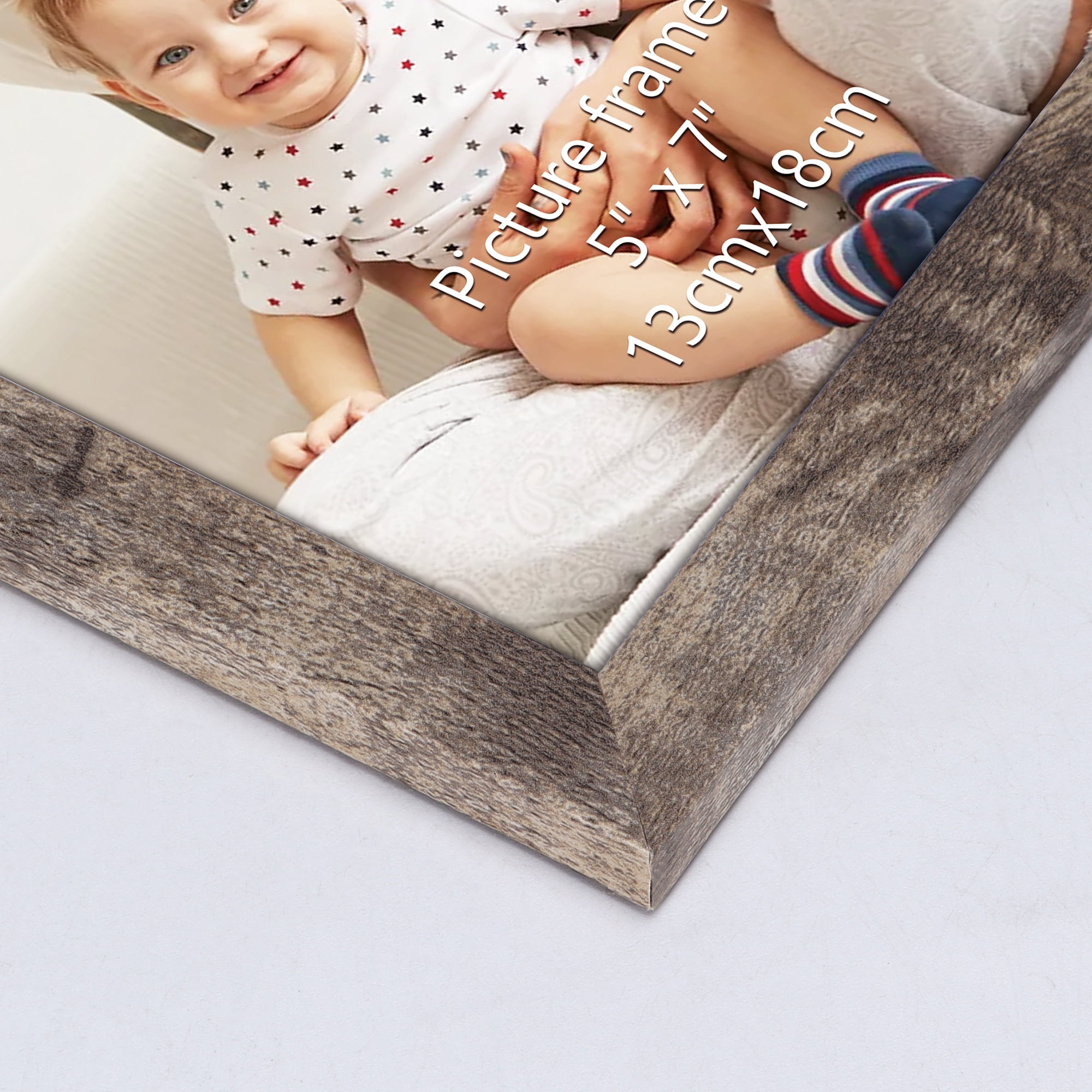 Calenzana 5 in x 7 in Light Brown Picture Frame 15 Pack