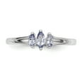 thumbnail image 3 of 925 Sterling Silver Rhodium-Plated Tanzanite Ring Size 7, 3 of 7