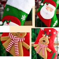 thumbnail image 3 of Calcetín navideño de oso 3D YUANXCMXG calcetines navideños grandes 19 pulgadas regalo decoraciones navideñas, 3 of 4