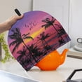thumbnail image 3 of HELLHERO Coffee Pot Cloth Covers Tropical Sunset Silhouette 1Pcs Lightweight Keep Warm for St. Patrick's Day, 3 of 8