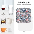 thumbnail image 6 of Vsdgher Flamingo And Zebra Leather Coasters for Drinks, Durable Drink Coasters 4 Set for Tabletop Protection, Luxurious Home Décor and Housewarming Gift ( {designName})Square, 6 of 6