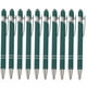 thumbnail image 2 of Bolígrafo de aluminio con adhesivo de clic - 10 piezas de 10 ml con lápiz táctil con punta blanda para teléfonos y tabletas, bolígrafo de escritura corporal metálico de punta fina de 0,5 mm, 2 of 4