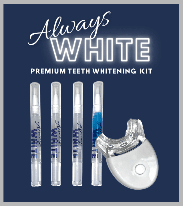 Always White - 3 Premium Teeth Whitening Touch-up Pens (2ml each) 1 Remineralization Pen - White Light LED ! Professional 35% Gel Whiten - Made in USA - Whiten your teeth on the Go