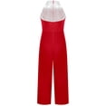 thumbnail image 3 of Rswnyirn Robe de Danse Jazz Latine pour Filles Justaucorps Fête d'Anniversaire Combinaison Danse Performance Rouge 10, 3 of 6