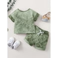 thumbnail image 5 of CARETOO Toddler Baby Boys Clothes Te Dye Top T-shirt Short 2Pcs Outfits 95% Cotton Summer Casual Set, 5 of 9