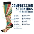 thumbnail image 2 of FORMRS Womens Knee High Socks Casual Long Thick Travel Daily Wear, 1 Pair, Colorful Cat, 2 of 6