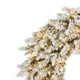 thumbnail image 4 of Vickerman 24" Frosted Gold Artificial Christmas Wreath, Warm White Dura-lit LED Lights, 4 of 5