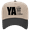 Khaki/Black, variant on Women's Embroidered Otto Cap 5 Panel Mid Profile Baseball Cap - Ya'll Cowgirl Boots Design, White/Royal