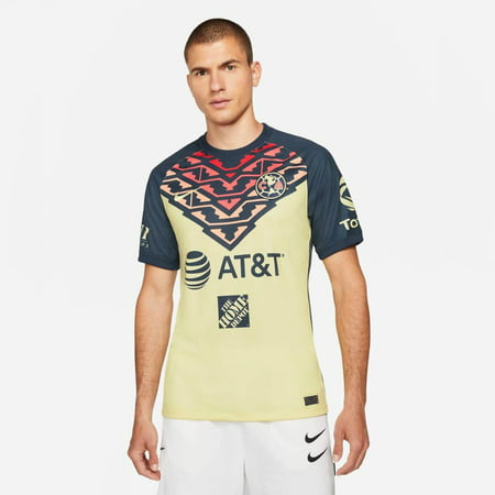 UPC 194956207450 product image for Nike 2021-22 Club America Home Jersey - Yellow/Navy Blue XL | upcitemdb.com