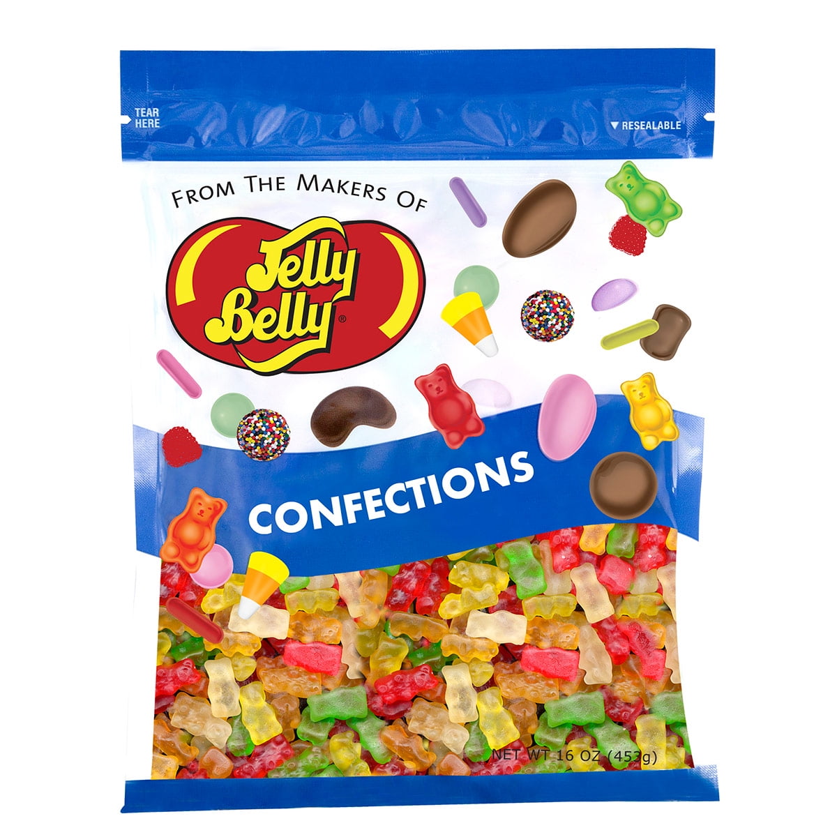 JELLY BELLY Gummi Bears, Genuine, Official, Fresh from the Source, 16