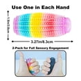thumbnail image 3 of 2 Pack 3D Printed Spiky Fidget Roller Keychain Textured Sensory Toy for Stress Relief and Focus Tactile Hand Fidget for Adults Teens, 3 of 5