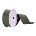 thumbnail image 1 of Vickerman Q215003 2.5 in. x 10 Yards Moss Green Felt Ribbon, 1 of 1