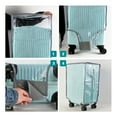 thumbnail image 7 of Luggage Covers for Suitcase,Suitcase Covers,Clear Pvc Luggage Protectors,Ransparent Travel Suitcase Wrap,Protective Cover Case for 20 24 28 30'' Wheeled Luggage, 7 of 7