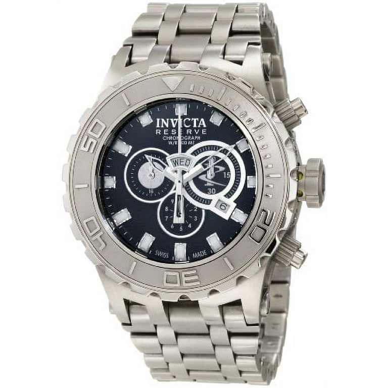 Invicta Men s 6896 Subaqua Reserve Chronograph Black Dial Stainless Steel Watch