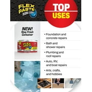 Flex Paste Super Thick Rubber Sealant, 8.75 fl oz, Clear