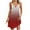 Red, variant on THDHVS Dresses for Women,Women's Dresses,Women Summer Solid Color Casual Slim Suspender with Adjustable Buckle V-neck Jumpsuit Long Skirt Blue S