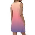 thumbnail image 4 of GXIPO Swim Dress for Women Swimwear Eyelet Sleeveless Swimsuit Coverup Bikini Beach Cover Up Swing Flowy Tie Dye Sun Dress Summer Dresses for Women 2025 Vacation with Pockets Pink L, 4 of 9