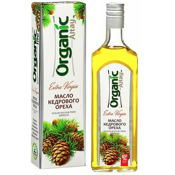 Original Altay Pine Nut Oil All Natural Extra Virgin Cold Pressed Food Grade for Internal or External Use 16.9 Fl oz / 500ml