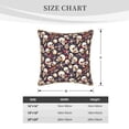 thumbnail image 2 of KLL Guitar Skull record Decorative Throw Pillow Covers Velvet Soft for Couch Sofa Bedroom Living Room Outdoor (No pillow core)- 20"x20", 2 of 5