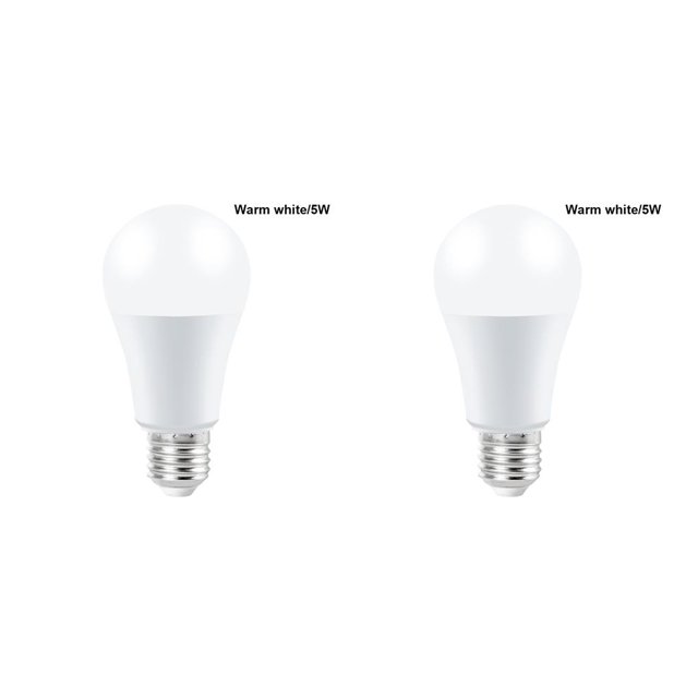 Matsuzay Bombillas LED RGB E27 de 220V, 5W, 10W, 15W, RGBWW, 110V, lámpara LED RGBW, lámpara Led colorida Chang, lámpara Led RGBW, decoración blanca blanco cálido 5W 2piezas Matsuzay CBP180449