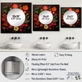 thumbnail image 4 of Designart "Amazonian Creeper Red Blossom Enchantment I" Flowers Red Large Square Mirror - Square Bedroom Mirror Printed Wall Decor - Traditional Square Printed Wall Mirror Art, 4 of 5