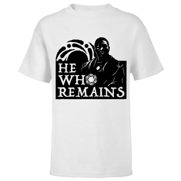 Marvel Loki Only He Who Remains - Short Sleeve T-Shirt for Kids – Customized-White
