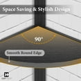 thumbnail image 4 of CAPHAUS Corner Bookshelf, 6 Tier Black Corner Bookshelf, 71.7-Inch Tall Corner Stand with Metal Frame, Industrial Round Corner Shelf Stand, Versatile Display Shelving Unit for Home Office Space, 4 of 9