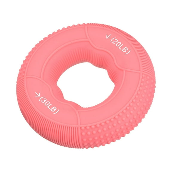 Uxcell 2.95" 20/30 Lbs Pink Hand Grip Strengthener Hand Grip Ring for Training