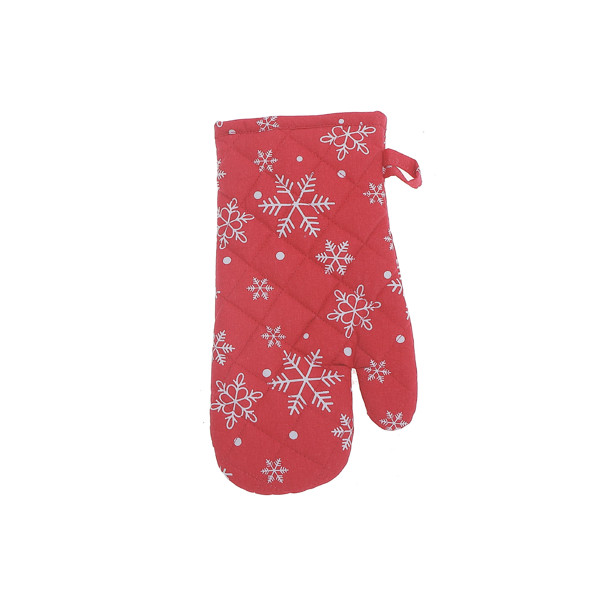 Cotton Oven Mitt (Snowflakes) - Set of 2