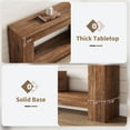 thumbnail image 4 of 47" Console Table for Entryway, Entry Accent Table for Living Room, Long Console Table with Storage, Farmhouse Hallway Table with 2-Tier Storage Shelf, 4 of 6