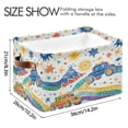 thumbnail image 3 of Ryvnso Cartoon Monster Trucks Storage Basket Large Bin Foldable Boxes Toys Organizer 14.2x10.2x8.3in 1 PC, 3 of 8