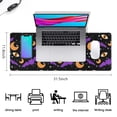 thumbnail image 5 of Long Mouse Pads for Desk,Halloween Bats Moons and Eyes Desk Mats on Top Of Desks, Desk Mouse Pad Extra Large with 3mm Non-Slip Base and Stitched Edge for Gaming,Office,Work,Home 31.5"x11.8", 5 of 6