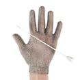 thumbnail image 2 of JIEMUCES Gant Résistant aux Coupures Gant en Maille d'Acier Inoxydable en Métal Gants avec Boucle de Poignet Ajustable Gants de Boucher Polyvalents pour la Cuisine et la Cuisson, 2 of 8