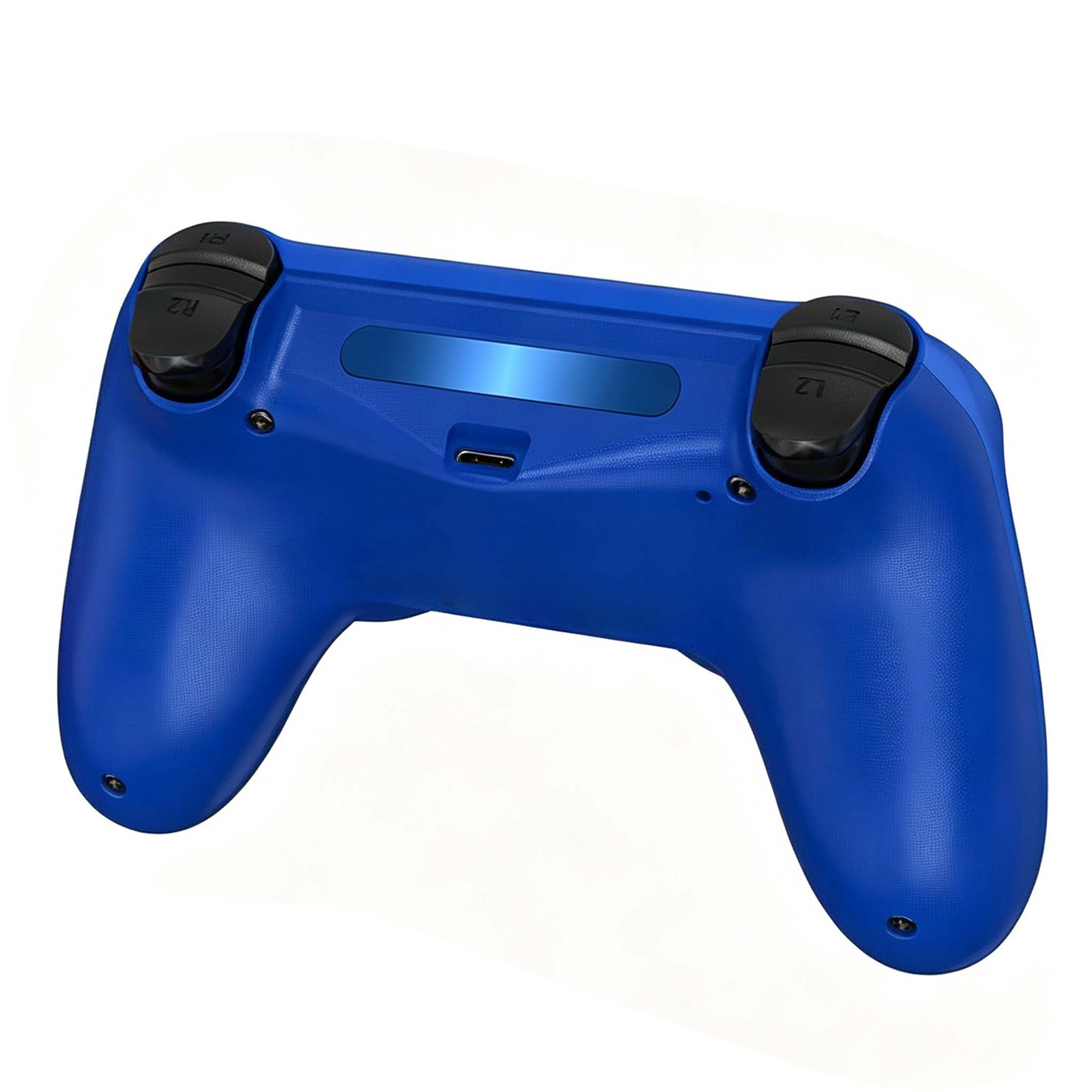 Wireless Gaming Controller Compatible with P4/Slim/Pro/PC, Game Controller with Dual Motor/6-Axis Gyro/Touch Pad - Blue