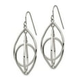 thumbnail image 2 of Primal Steel Stainless Steel Polished Shepherd Hook Dangle Earrings, 2 of 3