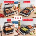 thumbnail image 2 of Parrilla eléctrica T-fal OptiGrill 4en1 1800W de acero inoxidable, 2 of 5