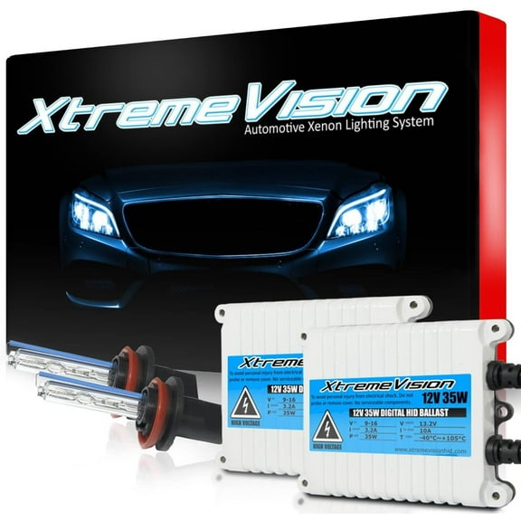 XtremeVision AC 35W HID Kit Xenon Light Headlight H11 H8/H9/H11B 10000K - Dark Blue