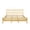 Natural + Pine + King, variant on Traditional Style King Size Bed with Headboard and Footboard, Pinewood Bed with Strengthened Bed Frame,Brown