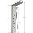 thumbnail image 7 of Brushed Nickel Bathroom Shower Syatem LED Shower Panel Tower With Shower Temperature Screen, 7 of 7