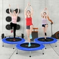 thumbnail image 2 of Goplus 38" Mini Folding Trampoline Portable Recreational Fitness Rebounder Blue, 2 of 10
