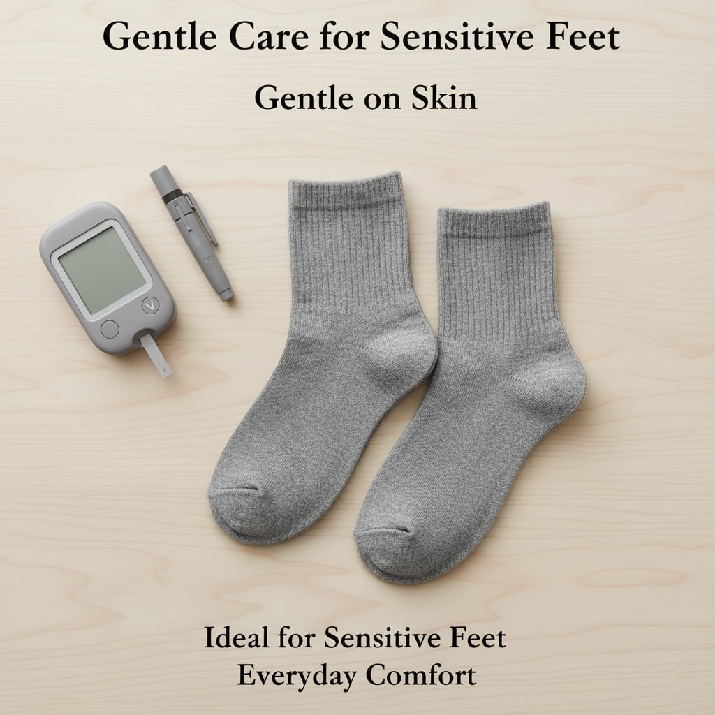 Comfello Circulatory Diabetic Ankle Socks for Men & Women – Non-Binding, Extra Wide Moisture Wicking Cotton Socks 12-Pack