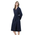 thumbnail image 2 of Robes pour Femmes Robe en Polaire Douce Col Châle Peignoir Long Manteau en Peluche Robe de Bain TG, 2 of 4