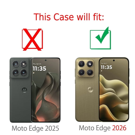 Shockproof Phone Case for Motorola Moto Edge 2026, by OneToughShield - Myth Flower