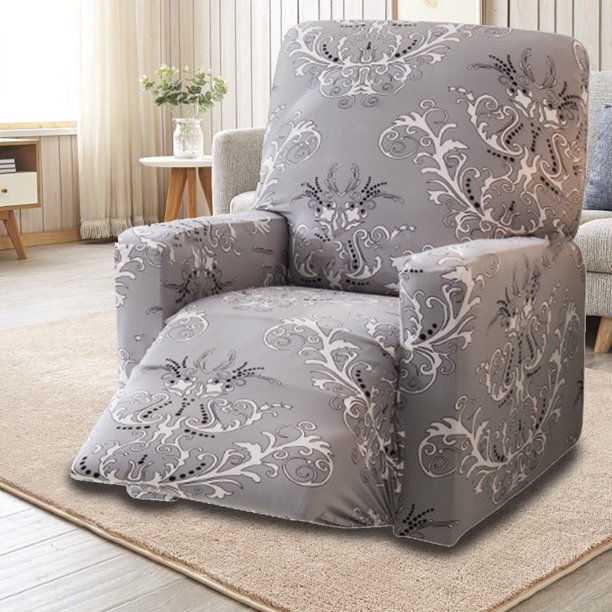 Akoyovwerve Recliner Polyester and Polyurethane Slipcovers, Gray
