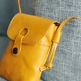 thumbnail image 3 of Bolso de cuero para teléfono móvil Bolso bandolera de piel de vaca con capa superior Bolso de mujer de piel curtida vegetal, 3 of 5