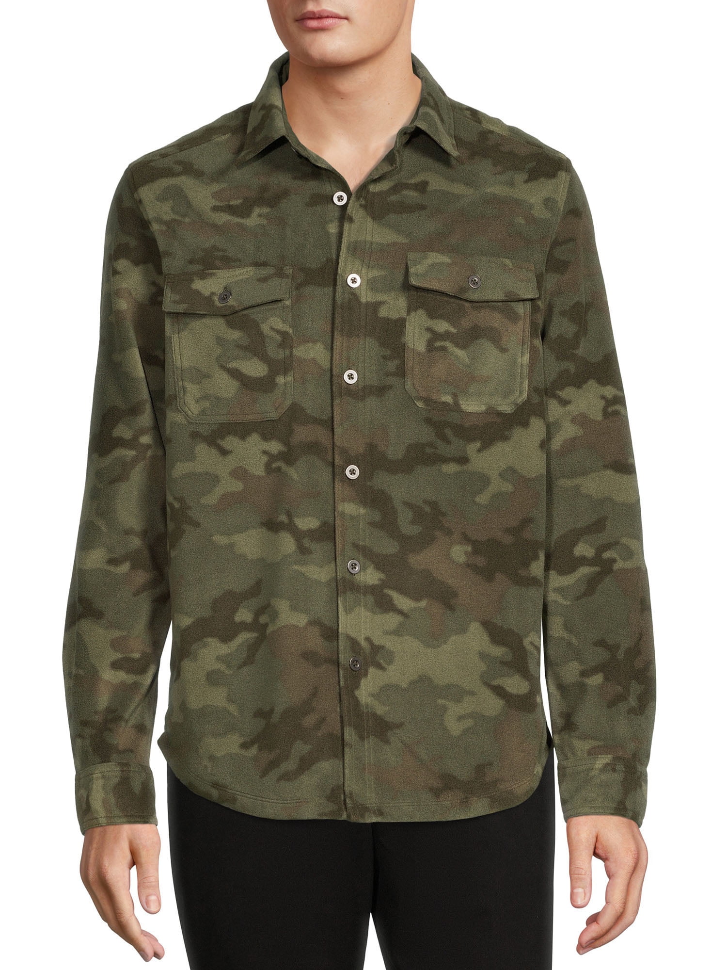 George Men’s Micro Fleece Button Shirt